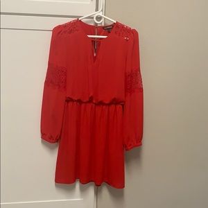 Red long sleeve Express dress size S